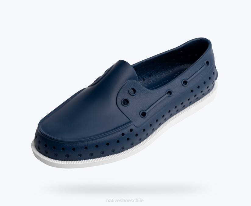Native Shoes hombres calzado azul frontera/ blanco concha/ goma moteada cola de zorro H2DZ23 howard sugarlite