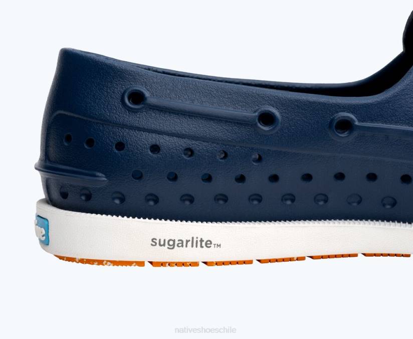 Native Shoes hombres calzado azul frontera/ blanco concha/ goma moteada cola de zorro H2DZ23 howard sugarlite