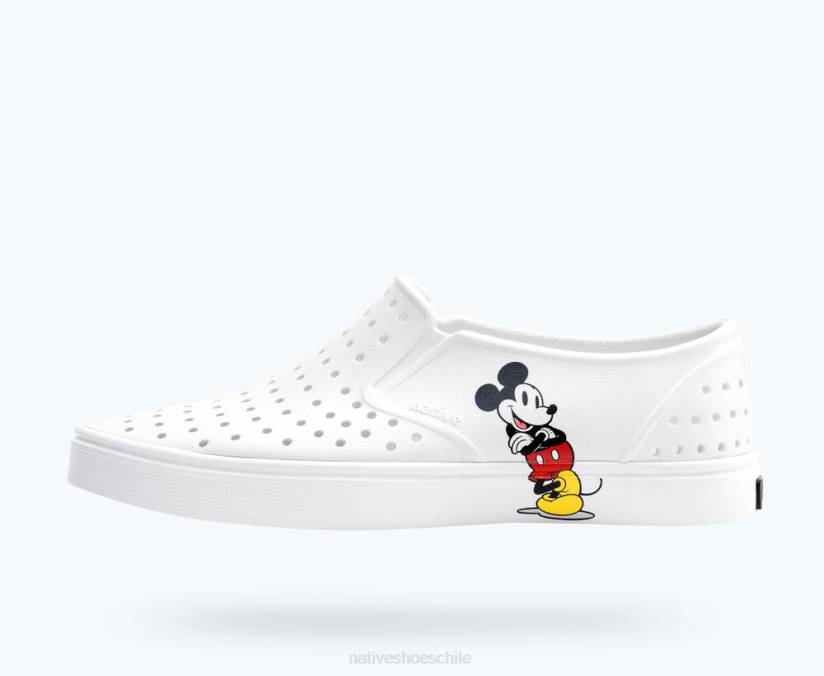 Native Shoes hombres calzado concha blanca/ mickey de pie H2DZ72 millas disney impresión