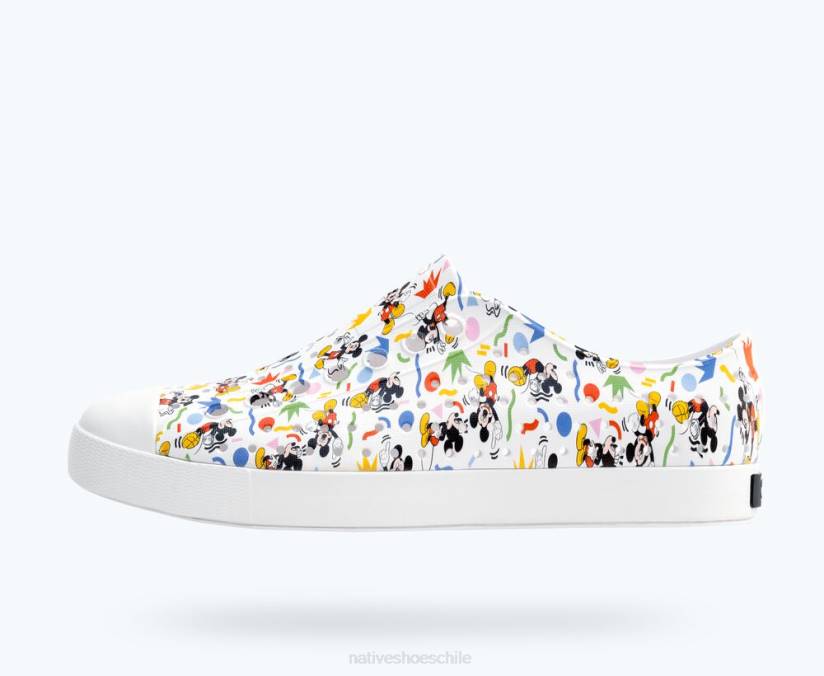 Native Shoes hombres calzado concha blanca/rad mickey H2DZ71 impresión jefferson disney