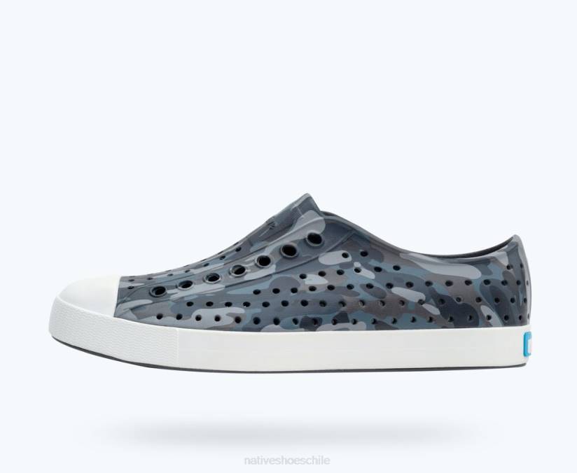 Native Shoes hombres calzado gris Dublín/ blanco concha/ eucamo paloma H2DZ57 impresión sugarlite jefferson