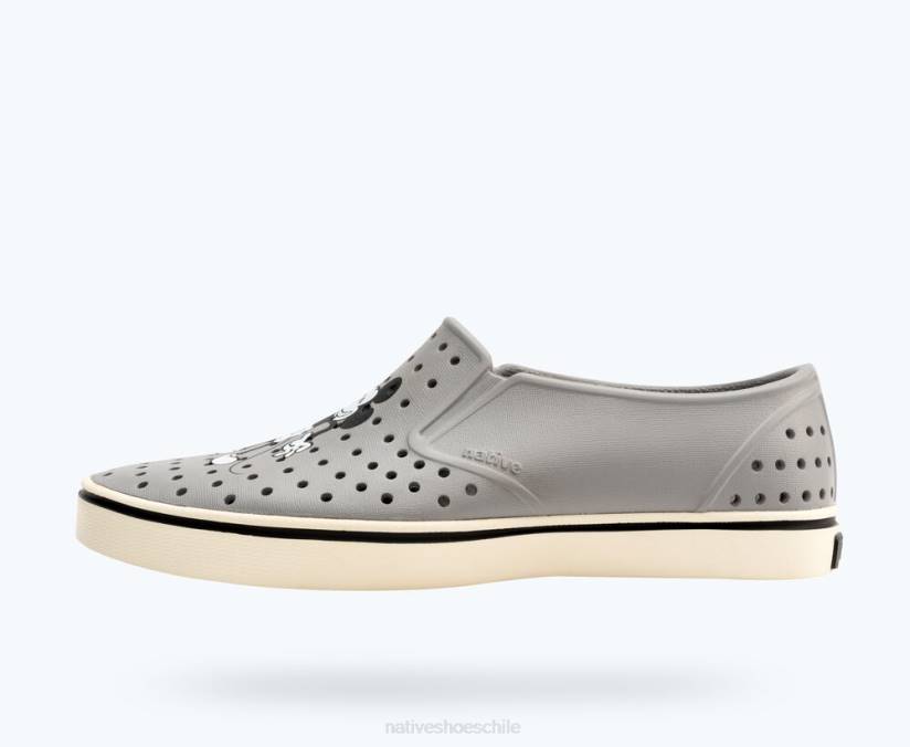 Native Shoes hombres calzado gris paloma/ blanco hueso/ mickey previntage H2DZ69 millas disney impresión