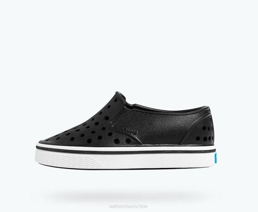 Native Shoes niños calzado Jiffy negro/blanco concha H2DZ203 millas