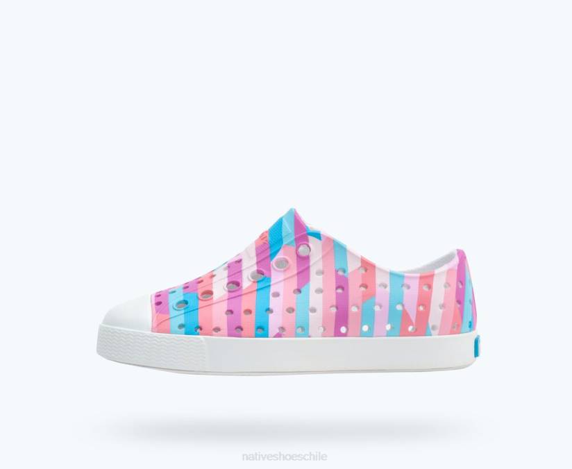 blanco concha/multi rayas pastel 2