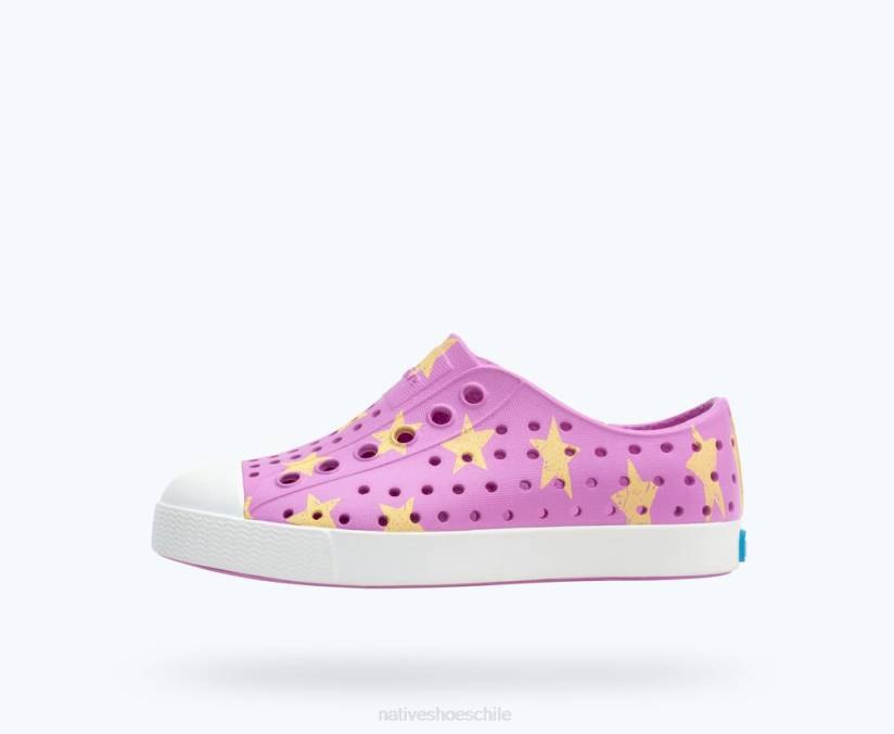 Native Shoes niños calzado rosa baya de invierno/ blanco concha/ luceros de la mañana H2DZ141 impresión sugarlite jefferson
