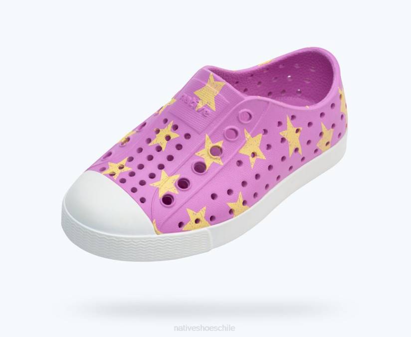 Native Shoes niños calzado rosa baya de invierno/ blanco concha/ luceros de la mañana H2DZ141 impresión sugarlite jefferson