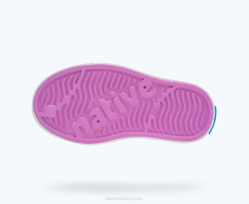 Native Shoes niños calzado rosa baya de invierno/ blanco concha/ luceros de la mañana H2DZ141 impresión sugarlite jefferson