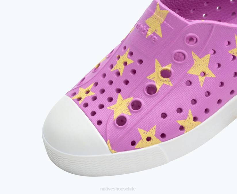 Native Shoes niños calzado rosa baya de invierno/ blanco concha/ luceros de la mañana H2DZ141 impresión sugarlite jefferson