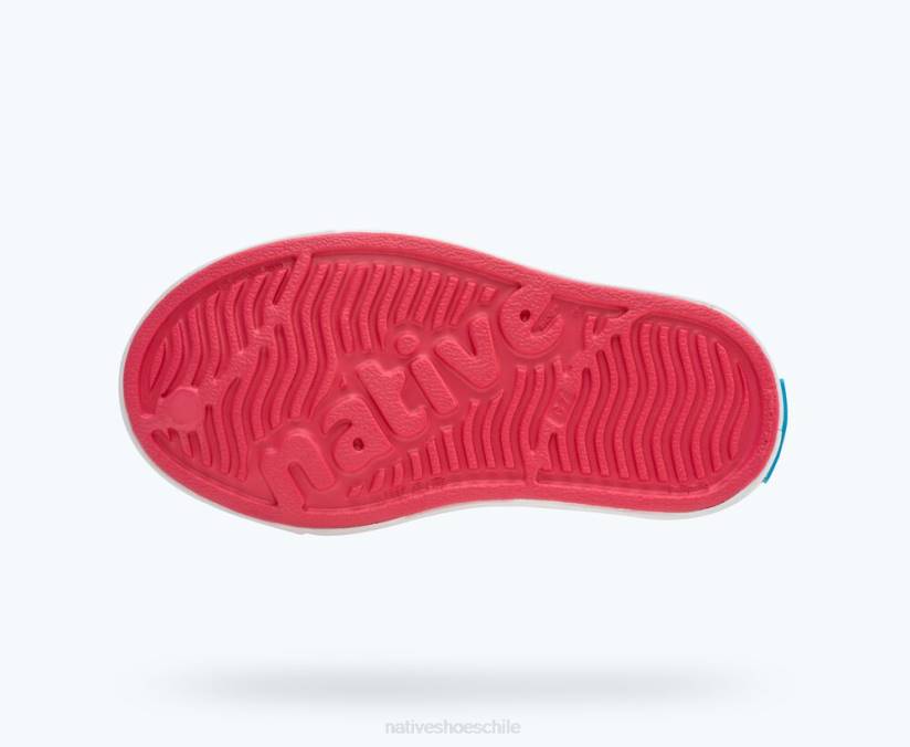 Native Shoes niños calzado rosa deslumbrante/blanco concha/apio maria starfish block H2DZ206 bloque jefferson sugarlite